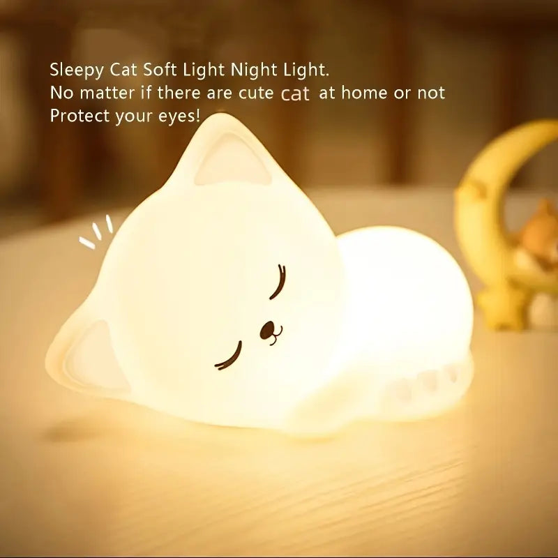 Cute Cat 3D Touch Lamp 🎀49% OFF SALEE🎁