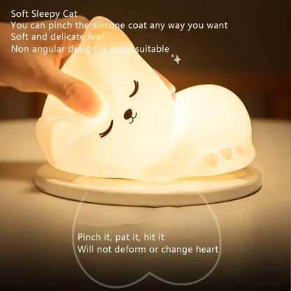 Cute Cat 3D Touch Lamp 🎀49% OFF SALEE🎁