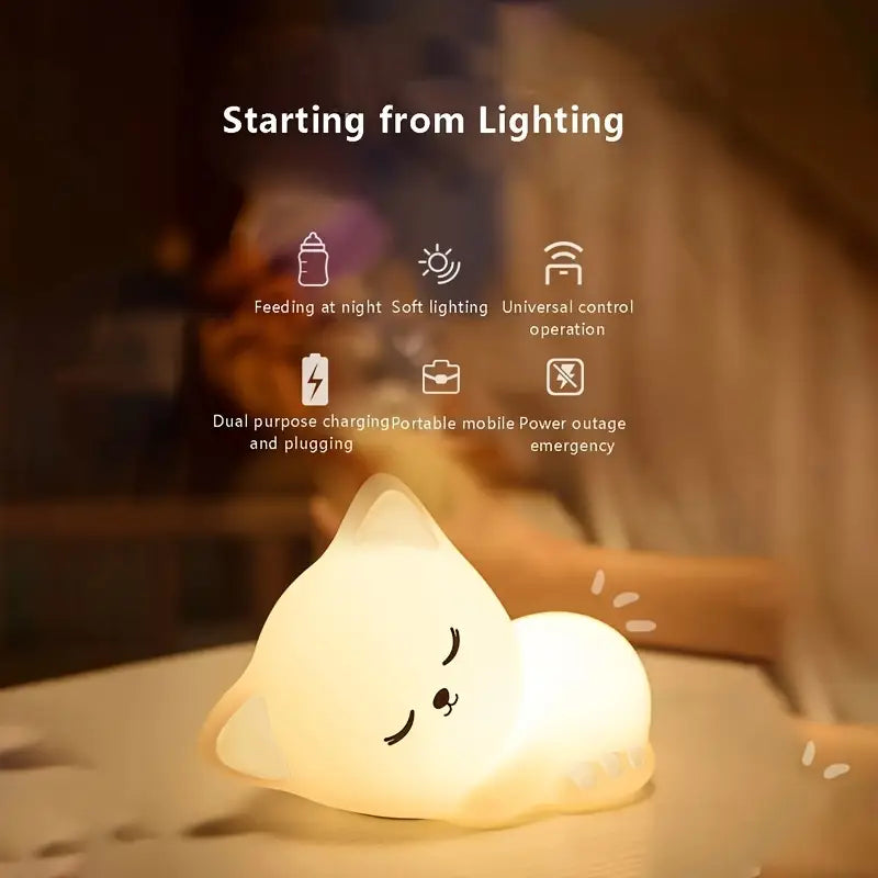 Cute Cat 3D Touch Lamp 🎀49% OFF SALEE🎁